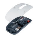 Mouse vorago mo-415 inalámbrico y bluetooth hasta 1 - 600 dpis recargable transparente