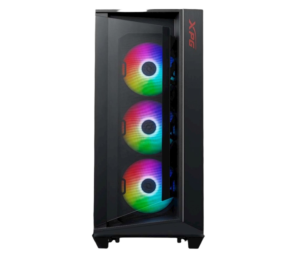 Gabinete Gamer XPG Cruiser Con Ventana LED RGB Midi Tower ATX/CEB/E-ATX/EEB/Micro ATX/Mini-ITX USB 3.0/3.1 Sin Fuente 3 Ventiladores Instalados RGB