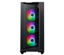 Gabinete Gamer XPG Cruiser Con Ventana LED RGB Midi Tower ATX/CEB/E-ATX/EEB/Micro ATX/Mini-ITX USB 3.0/3.1 Sin Fuente 3 Ventiladores Instalados RGB