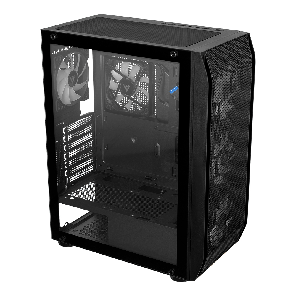 Gabinete Game Factor ATX-E 2x USB3.2 1x USB C 5x Ventiladores ARGB 