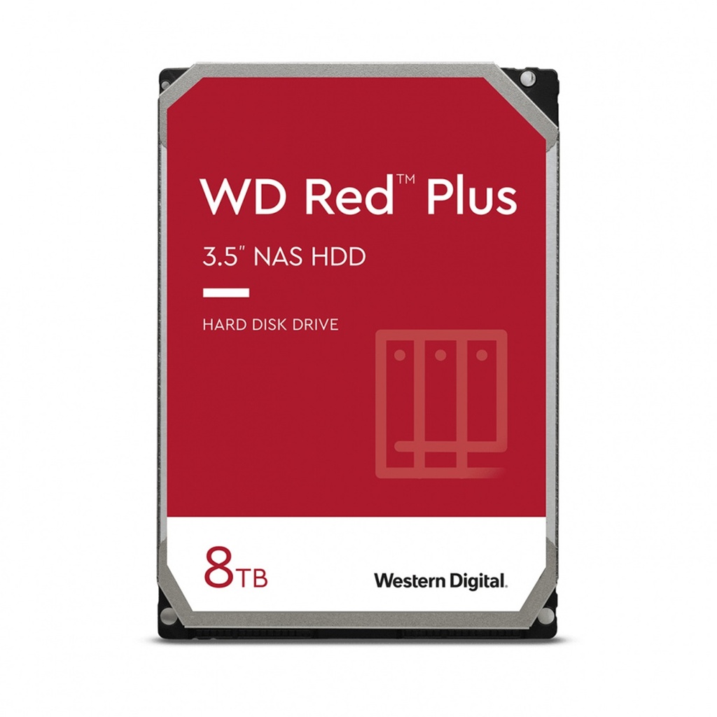 Disco Duro Para NAS Western Digital WD Red Plus 3.5'' 8TB SATA 6 Gbit/s 5640RPM 256MB Cache