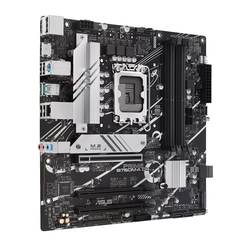 Tarjeta Madre Asus Prime B760m-a D4, Skt 1700 Intel ARGB Aura Sync 2x Slots M.2 4x Dimm