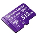 Memoria Micro SD Western Digital Purple Para Videovigilancia SDXC UHS-1 512 GB Clase 10