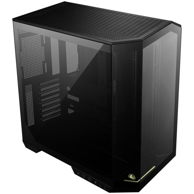 Gabinete MSI MAG Pano 100L PZ Vidrio Templplado Filtro De Polvo ATX Sin Fuente