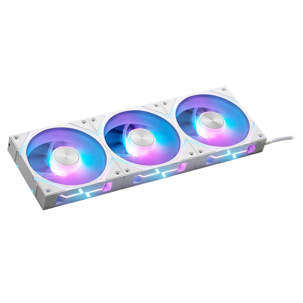 Ventilador Para Ggabinete MSI MPG EZ120 ARGB WHITE-3W Conexion Magnetica 3x 360mm