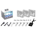 Ventilador Para Ggabinete MSI MPG EZ120 ARGB WHITE-3W Conexion Magnetica 3x 360mm