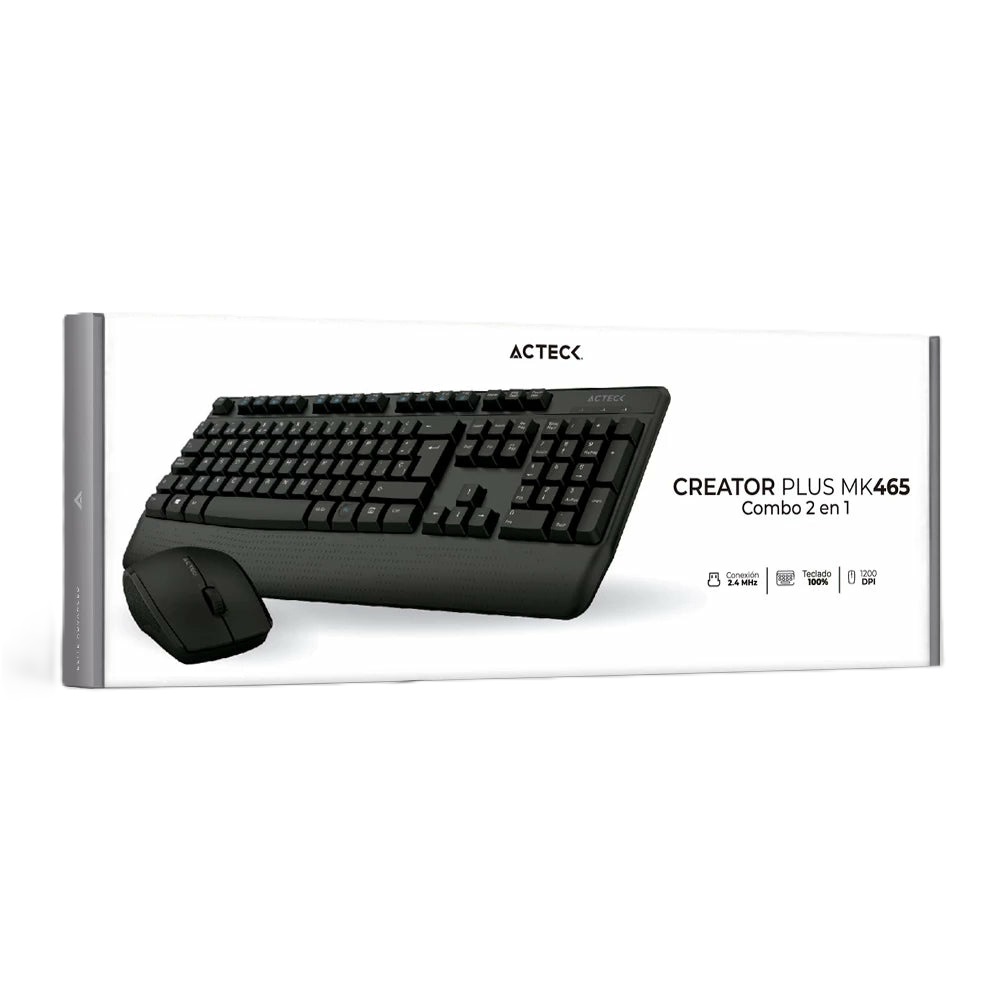 Kit de Teclado y Mouse Acteck Creator Plus MK465 Inalámbrico USB Español