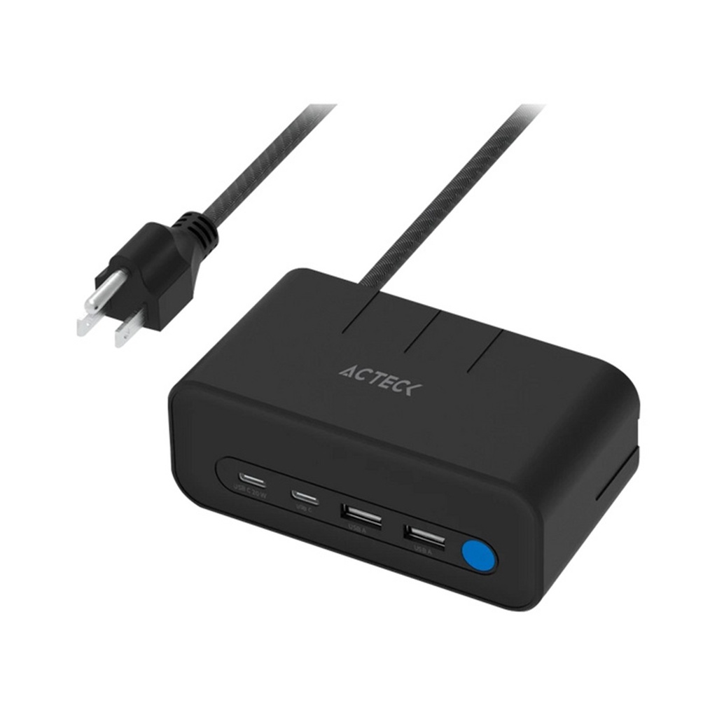 Extensión Acteck Energon Mate CE676 3 Contactos 2x USB-A 2x USB-C 125V 1.85 Metros