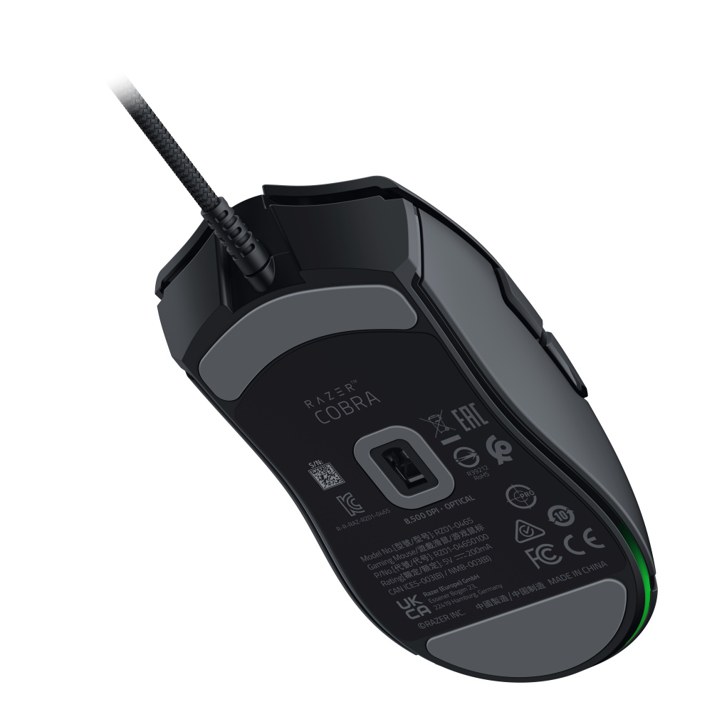 Mouse Gamer Razer Óptico Cobra Alámbrico USB A 8500DPI