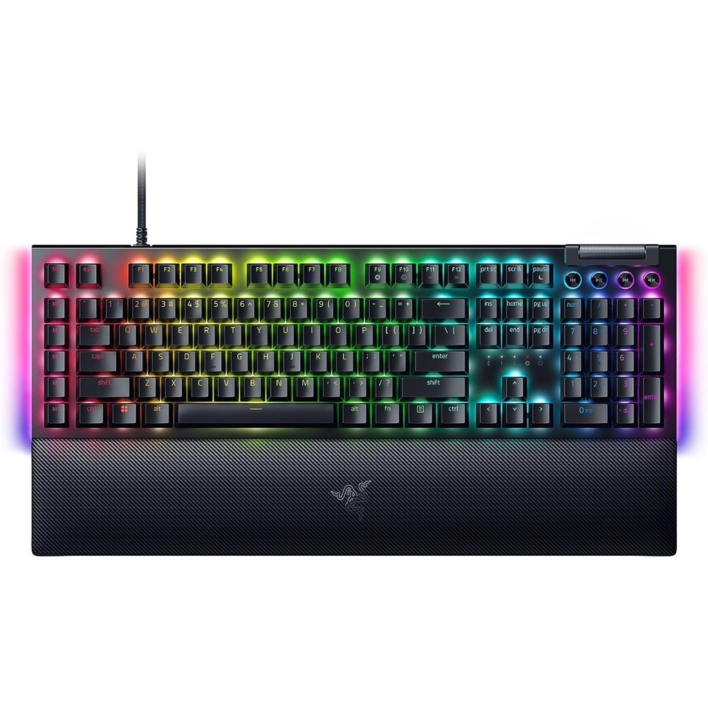 Teclado Mecánico Gamer Razer BlackWidow V4 RGB Switch Razer Verde USB-C Ingles 