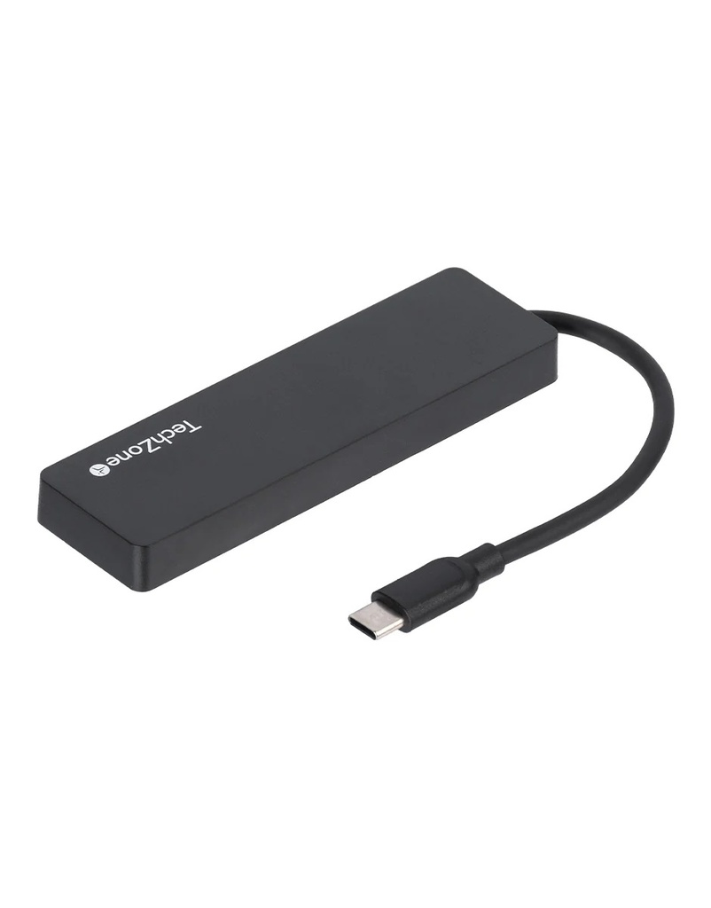 Hub USB TechZone TZACHB01 USB C 3.0 - 4x USB A 3.0