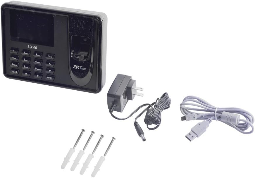 Control de Acceso y Asistencia Biométrico ZKTeco LX40Z 500 Usuarios USB