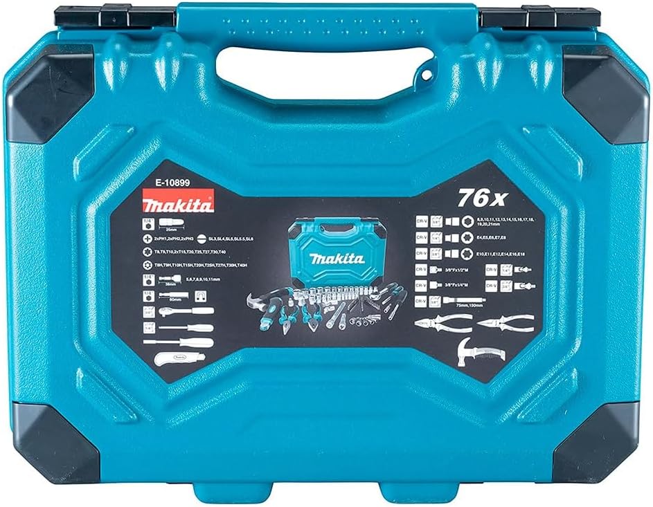 Caja de Herramientas Manuales Makita E-10899 76 Piezas