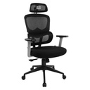 Silla Mesh Gaming Vorago CGM-400-BK Hasta 150Kg Reclinable Con Descansabrazos