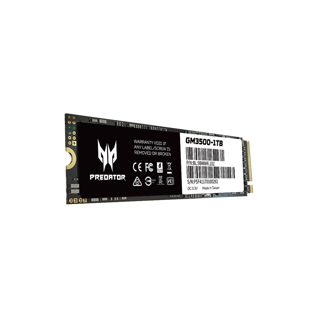 Unidad SSD Acer Predator GM-3500 NVMe 1TB PCI Express 3.0 M.2