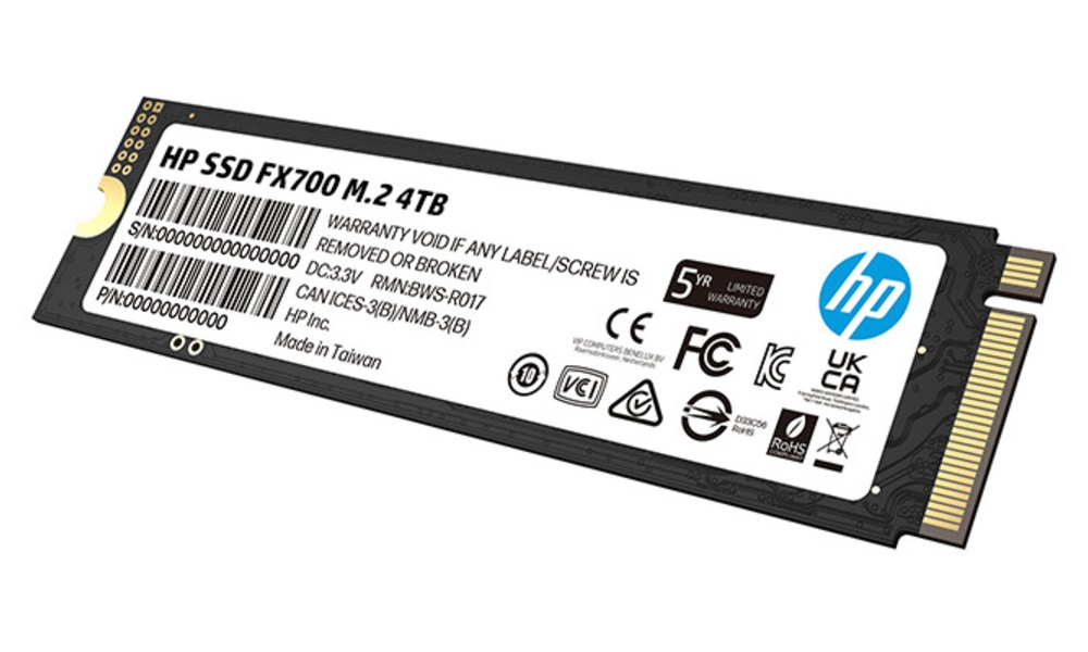 Unidad De Estado Solido SSD HP FX700 NVMe 4TB PCI Express 4.0 M.2 