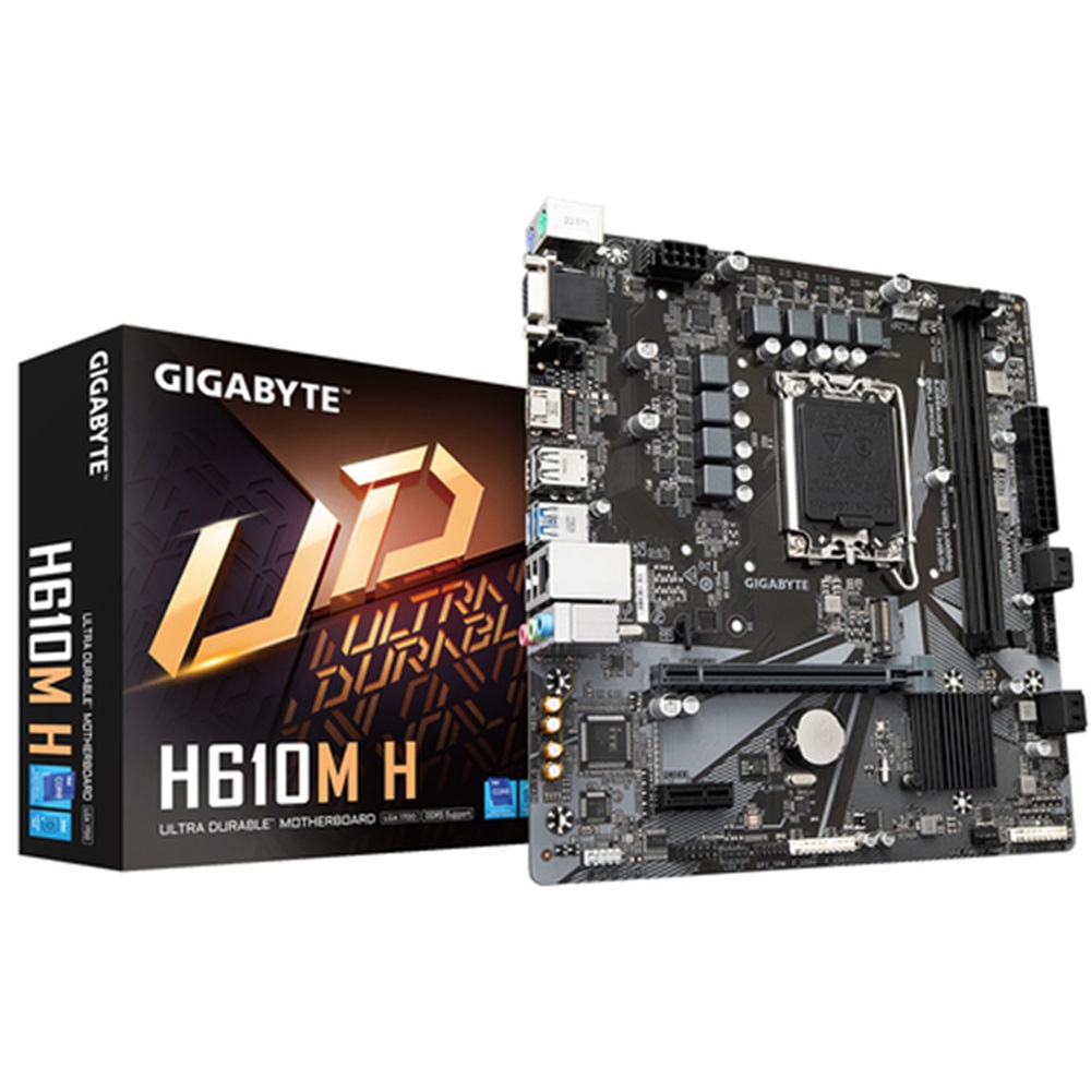 Tarjeta Madre Gigabyte H610M H Socket LGA 1700 2x DDR5-SDRAM Micro ATX