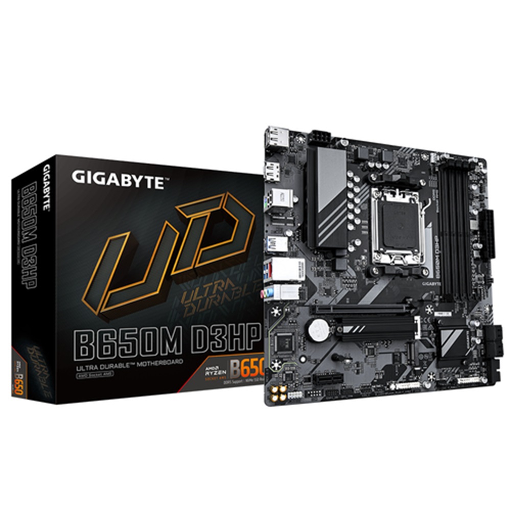 Tarjeta Madre Gigabyte B650M D3HP S-AM5 AMD B650 HDMI 192 GB DDR5 Micro-atx