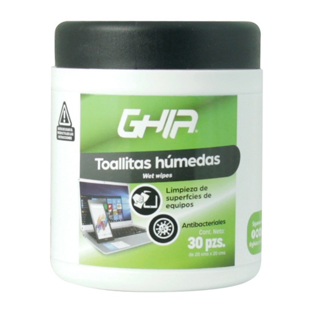 Toallas Limpiadoras Humedas Ghia GLS-005 30 Piezas