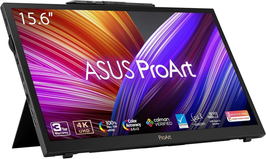 Monitor Portátil ASUS ProArt PA169CDV LED 15.6" 4K Ultra HD HDMI Bocinas Integradas 2x1W