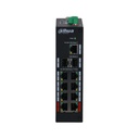 Switch Dahua Gigabit Ethernet PFS3211-8GT-120 10/100/1000Mbps 8 Puertos PoE + 2 Puertos SFP 120W 33 Gbit/s No Administrable