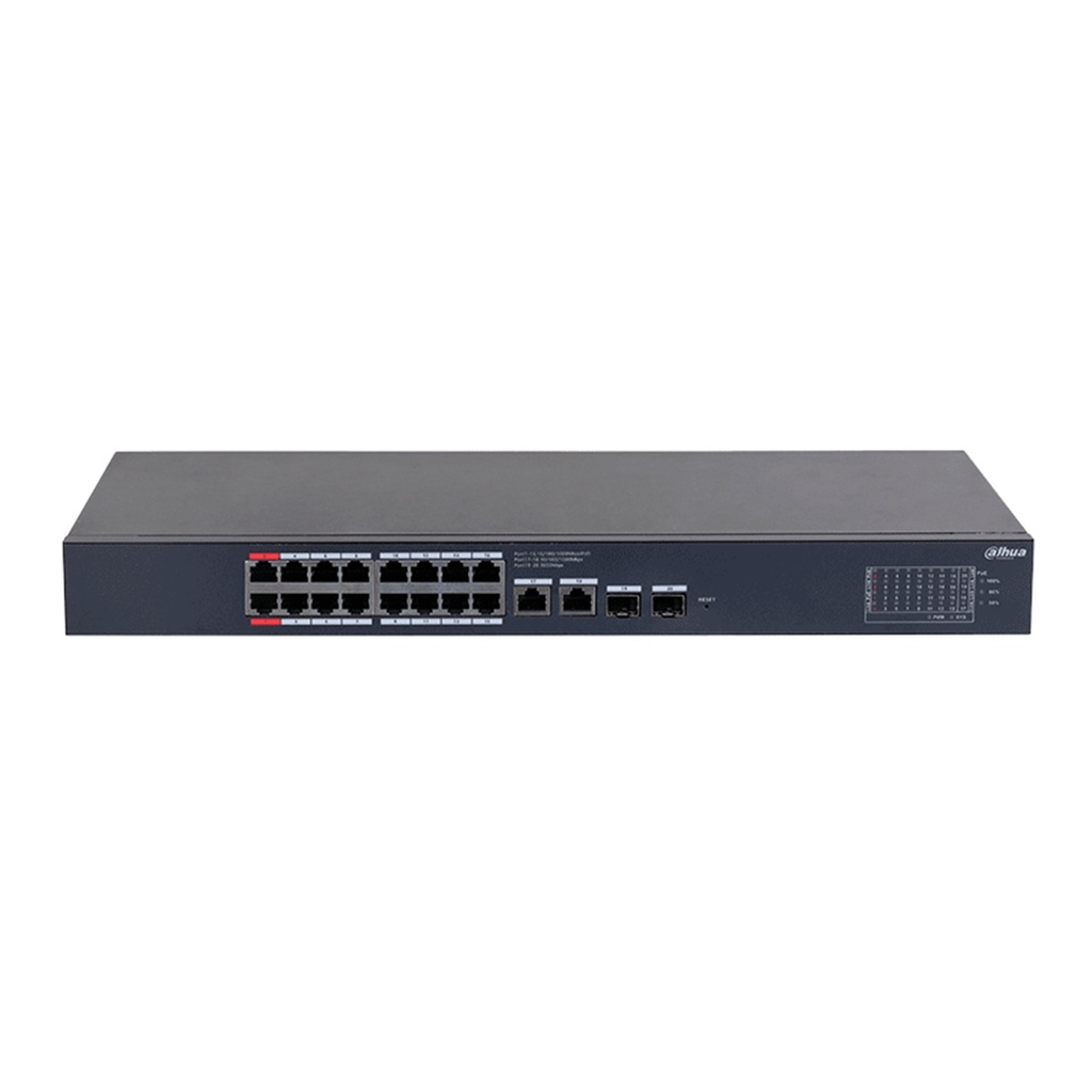 Switch Dahua DH-CS4220-16GT-135 16 Puertos RJ-45 10/100/1000 Mbps 2 Puertos SFP