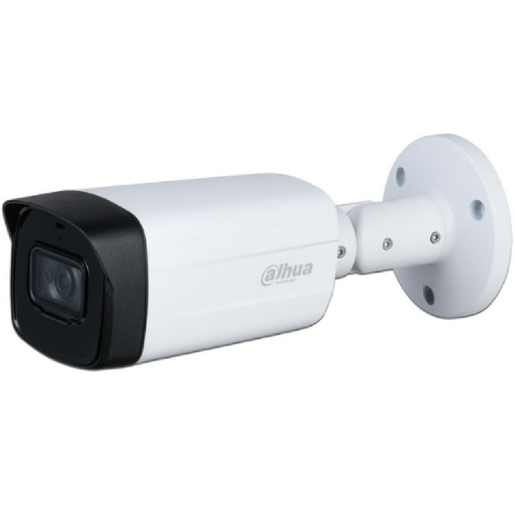 Cámara CCTV Bullet Dahua DH-HAC-HFW1801TMN-I8 8MP Lente Fijo 2.8mm 3840x2160p IR de Hasta 80m IP67