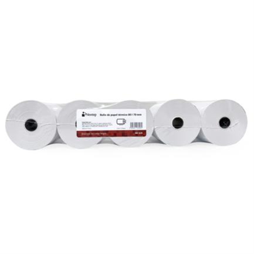 Rollo de Papel Térmico Nextep NE-529M 80 x 40mm 5 Rollos