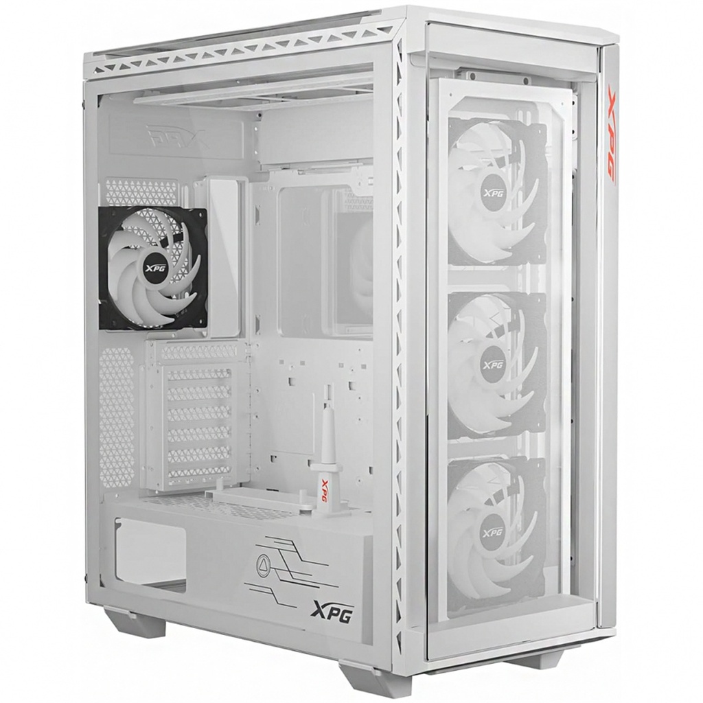 Gabinete XPG BATTLECRUISER II con Ventana Midi-Tower ATX/EATX/micro ATX/Mini-ITX USB 3.2 sin Fuente 4 Ventiladores Instalados