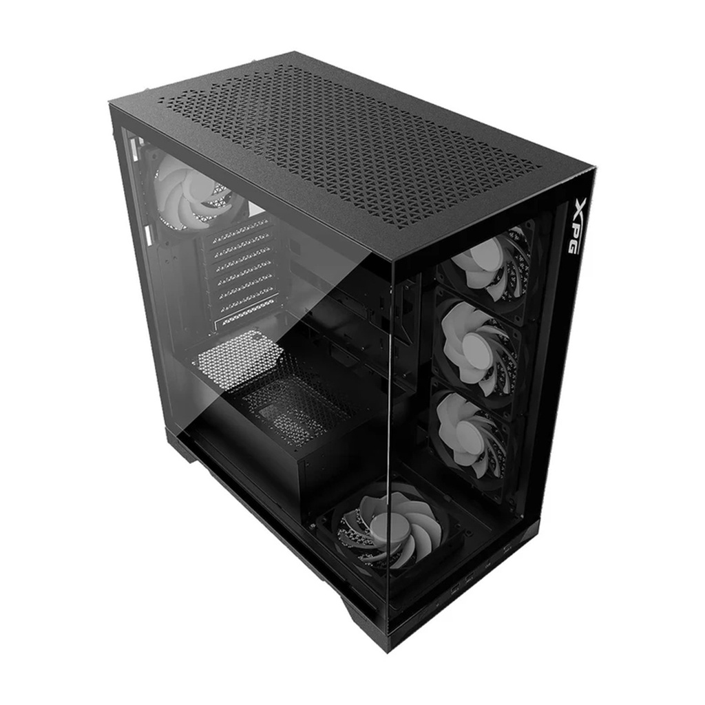 Gabinete Gamer XPG INVADER X con Ventana Midi Tower ATX/micro ATX/Mini-ITX USB 3.2 sin Fuente 5 Ventiladores Instalados