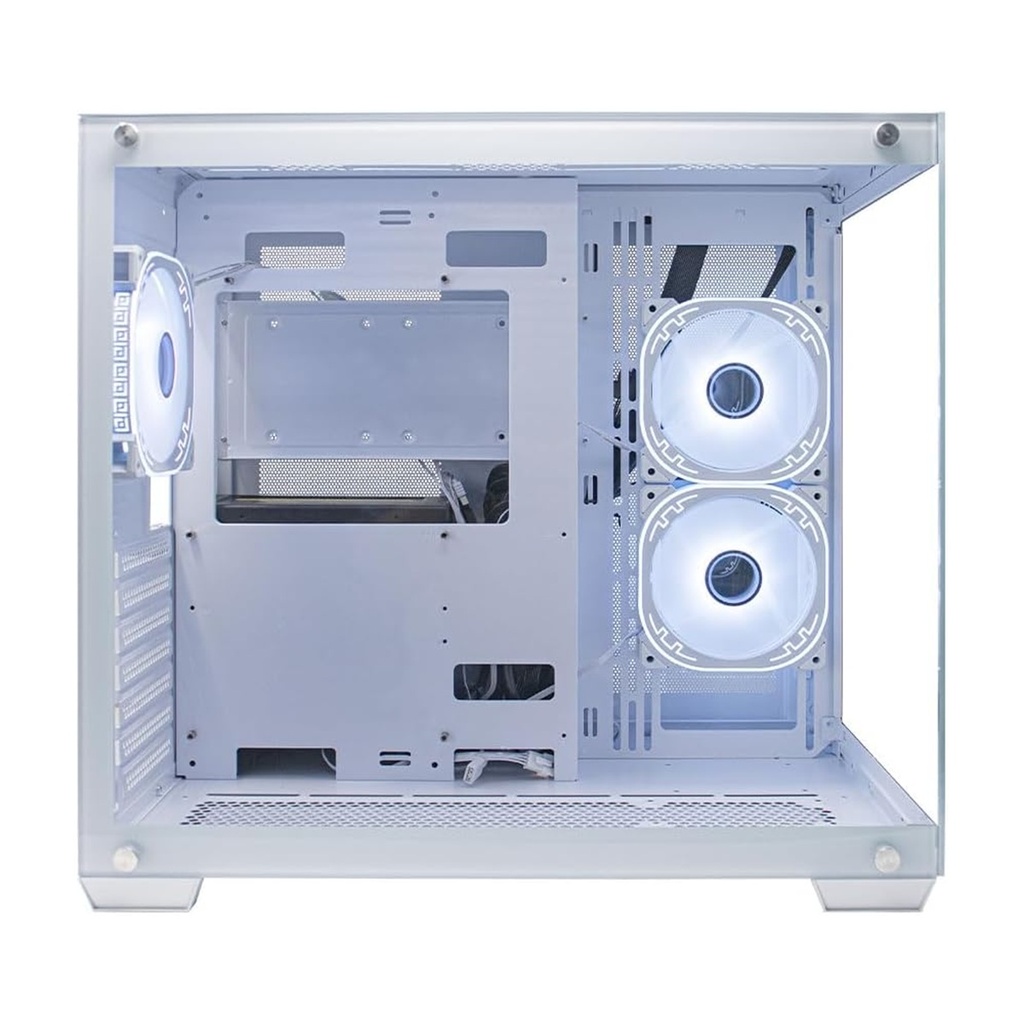 Gabinete Ocelot Gaming W-CUBE 2 Midi-Tower ATX/Micro-ATX/Mini-ITX USB 2.0/3.0 Sin Fuente 3 Ventiladores Instalados ARGB