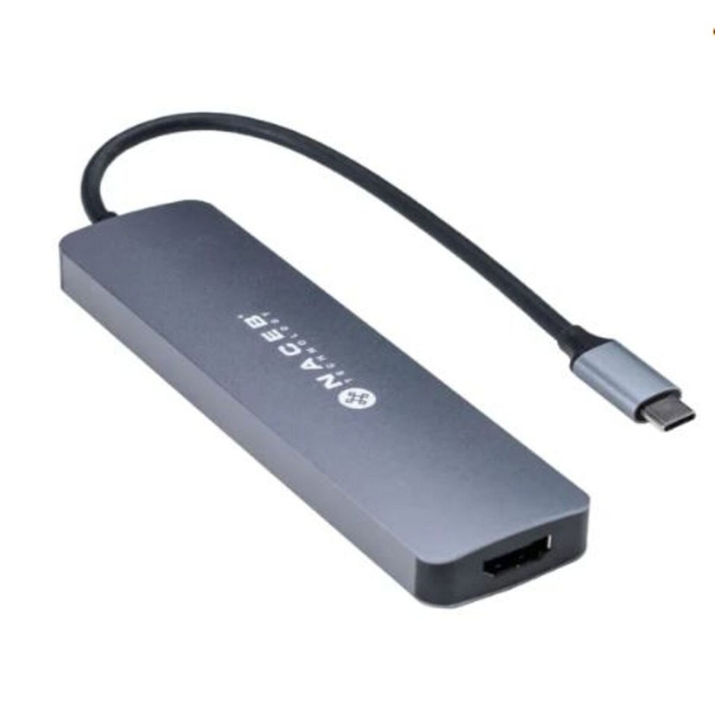 Hub USB Naceb NA-0127 USB C - HDMI USB A 3.1 USB C 480 Mbit/s