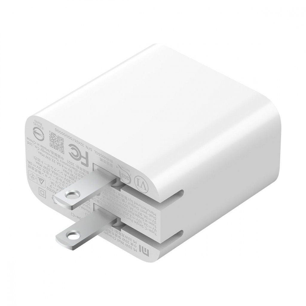 Cargador de Pared Xiaomi Mi 33W Wall Charger 33W 1x USB A/1x USB C