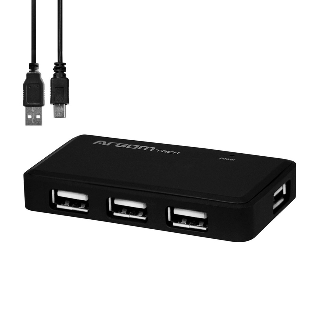 Mini Hub USB A ArgomTech ARG-UB-0088 4x USB 480 Mbit/s