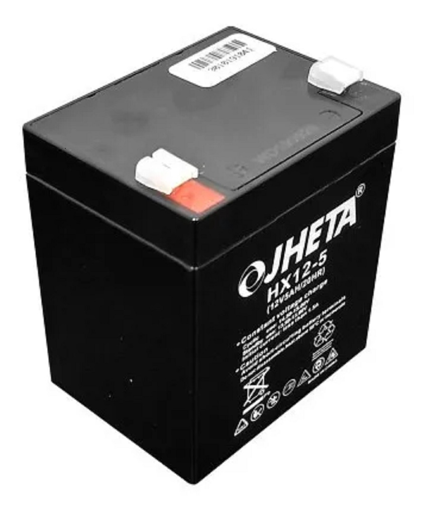 Bateria jheta 621205-00 hx12-5j 12v/5ah dimension en mm. 90 x 70 x 107