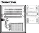 Fuente de Poder Regulada Saxxon PSU1210D9 12V 10 amperes para cámaras de Seguridad hasta 9 cámaras