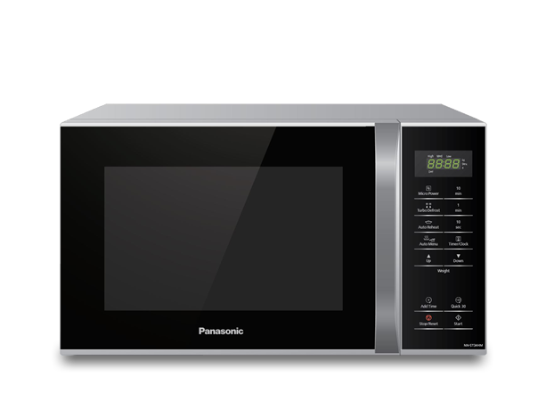 Horno de Microondas Panasonic 0.9 p3 800w Plata Negro 10 Menus Preestablecidos Descongelamiento de 3 kg