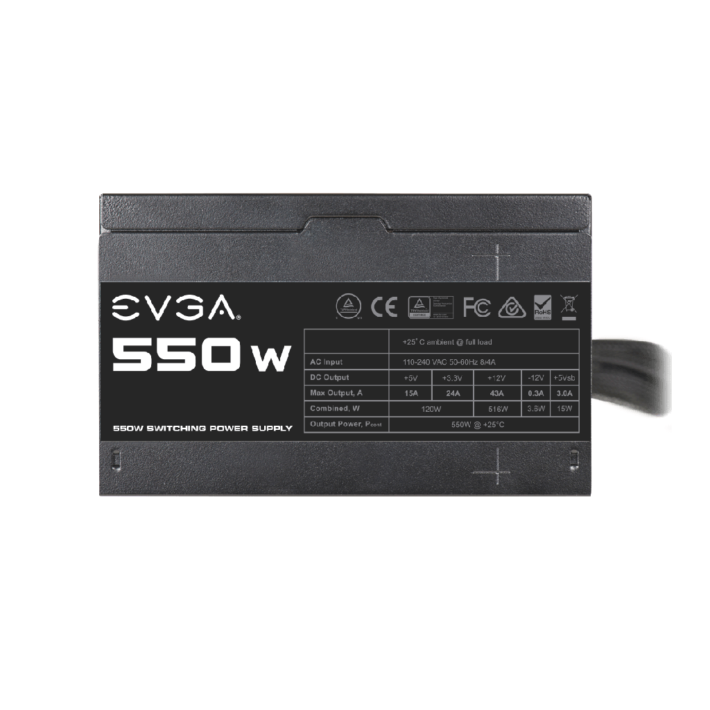 Fuente de Poder EVGA 550 N1 550W ATX 2 x PCI Express 8 Pines