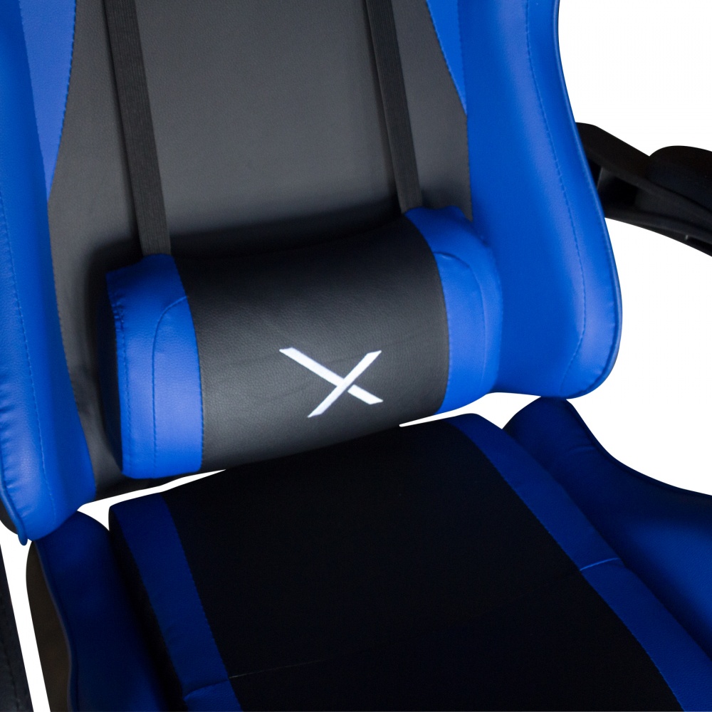 Silla Gamer Xzeal X205 Azul PVC Alto Desempeño Multiples Ajustes