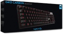 Teclado Gamer Logitech G413 LED Rojo Teclado Mecánico Alámbrico Carbono Inglés