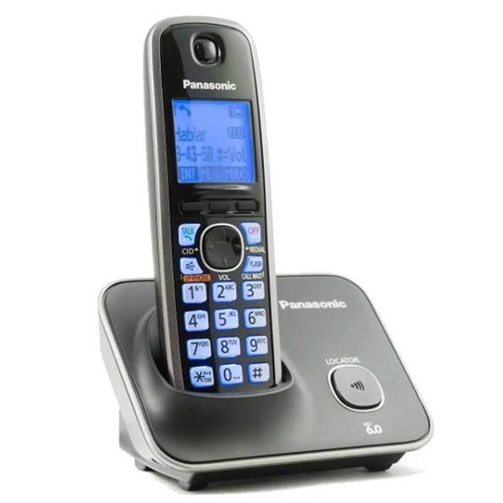 Teléfono Inalámbrico Panasonic KX-TG4111 con identificador de llamadas Tecnología DECT 6.0 Digital y 50 números en memoria