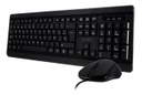 Kit Teclado y Mouse Acteck AC-928984 Alámbrico USB 1000 Dpi 105 teclas cable 1.5 mts