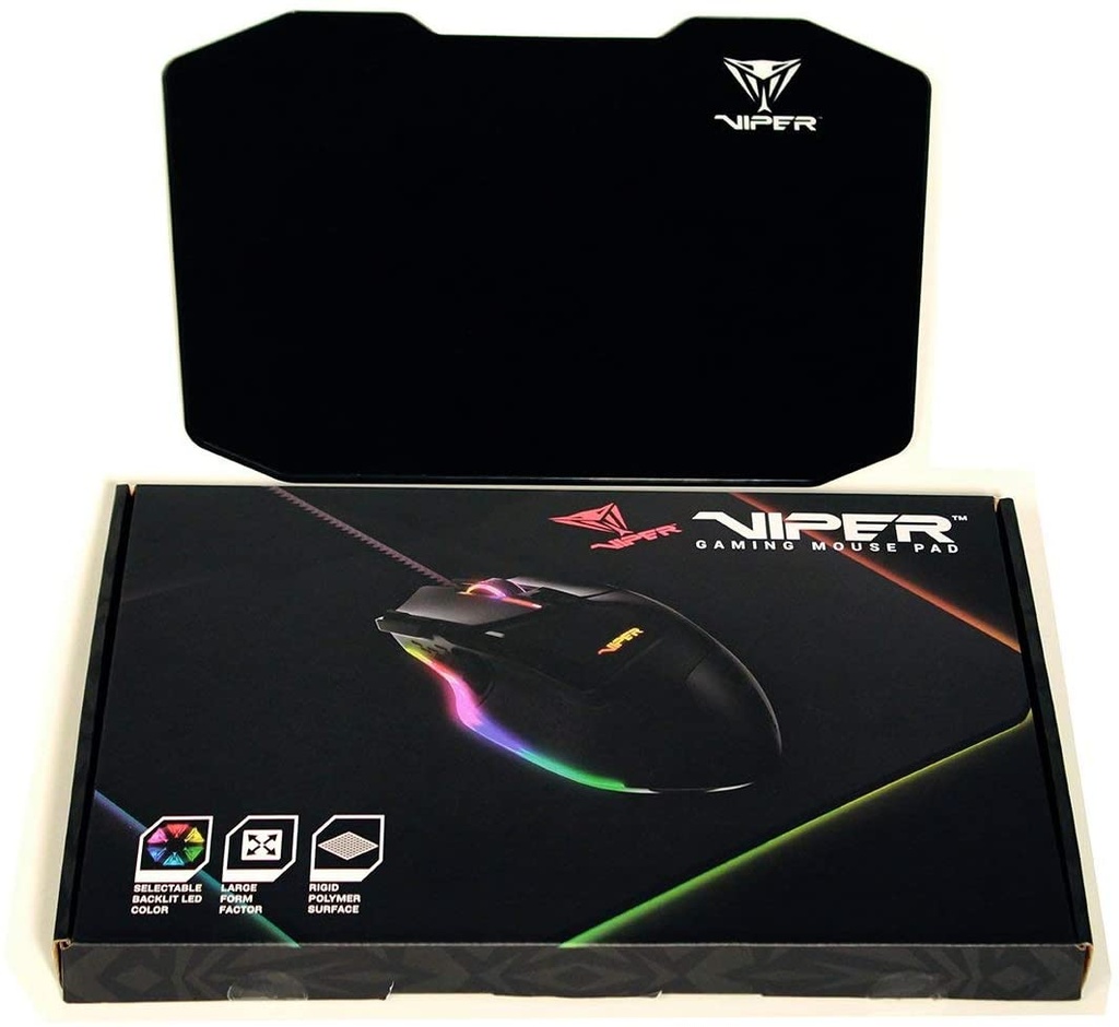 Mouse Pad Patriot Viper pv160uxk Gaming LED RGB 35.3cmx24.2cm