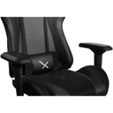 Silla Gamer Xzeal XZ10 Negra Giratoria Ajustable Pistón Clase 4 Inclinable