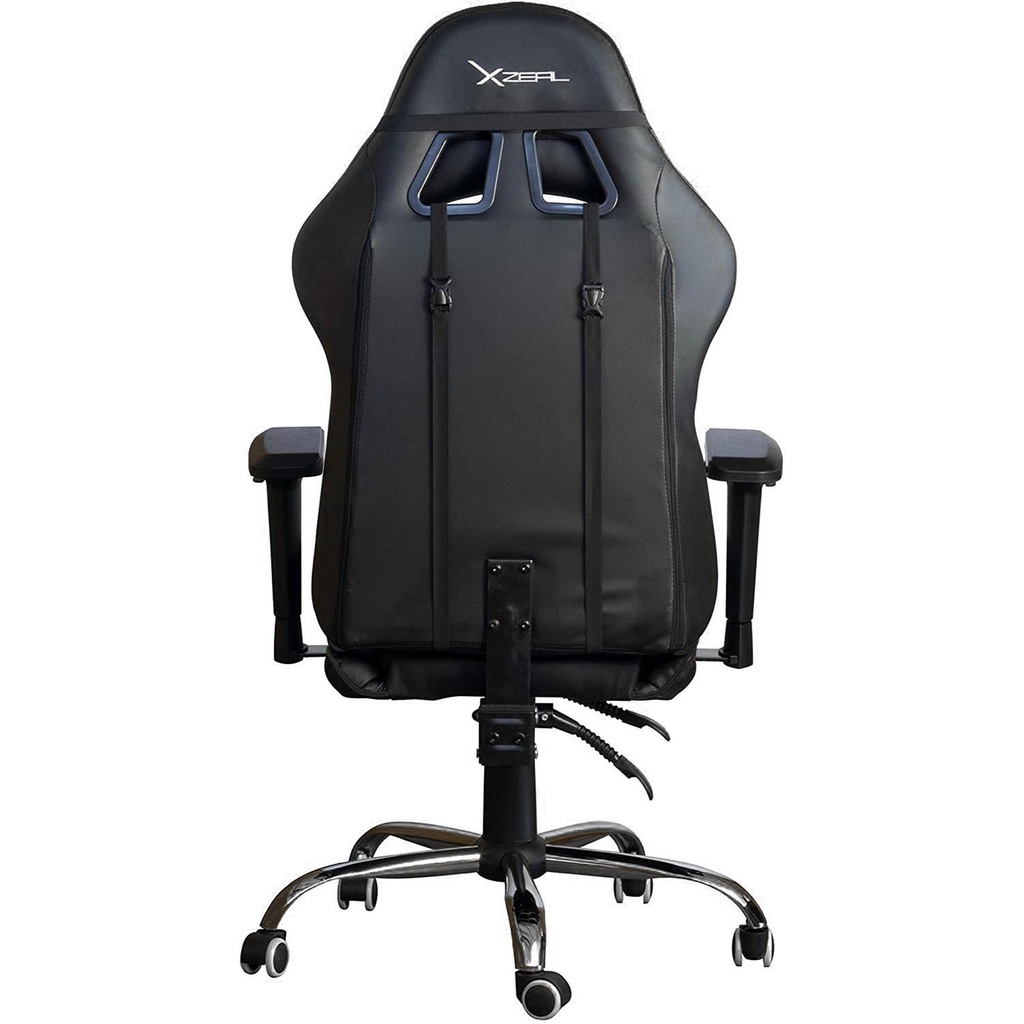 Silla Gamer Xzeal XZ10 Negra Giratoria Ajustable Pistón Clase 4 Inclinable