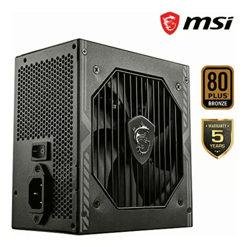 FUENTE DE PODER MSI (MAG A650BN) 650W,80 PLUS BRONZE,PFC ACTIVO,VENTILADOR 120 MM