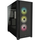 Gabinete Corsair iCUE 5000X Con Ventana RGB Midi-Tower ATX/EATX/ITX USB 3.0 Sin Fuente