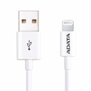 Cable adata lightning macho - usb a macho, 1 metro, para ipad, iphone, ipod, blanco