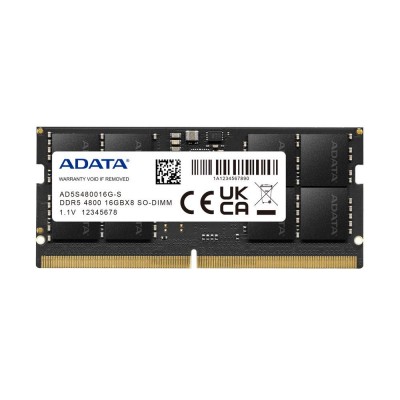 Memoria ddr5 adata 16gb 4800 so-dimm (ad5s480016g-s)