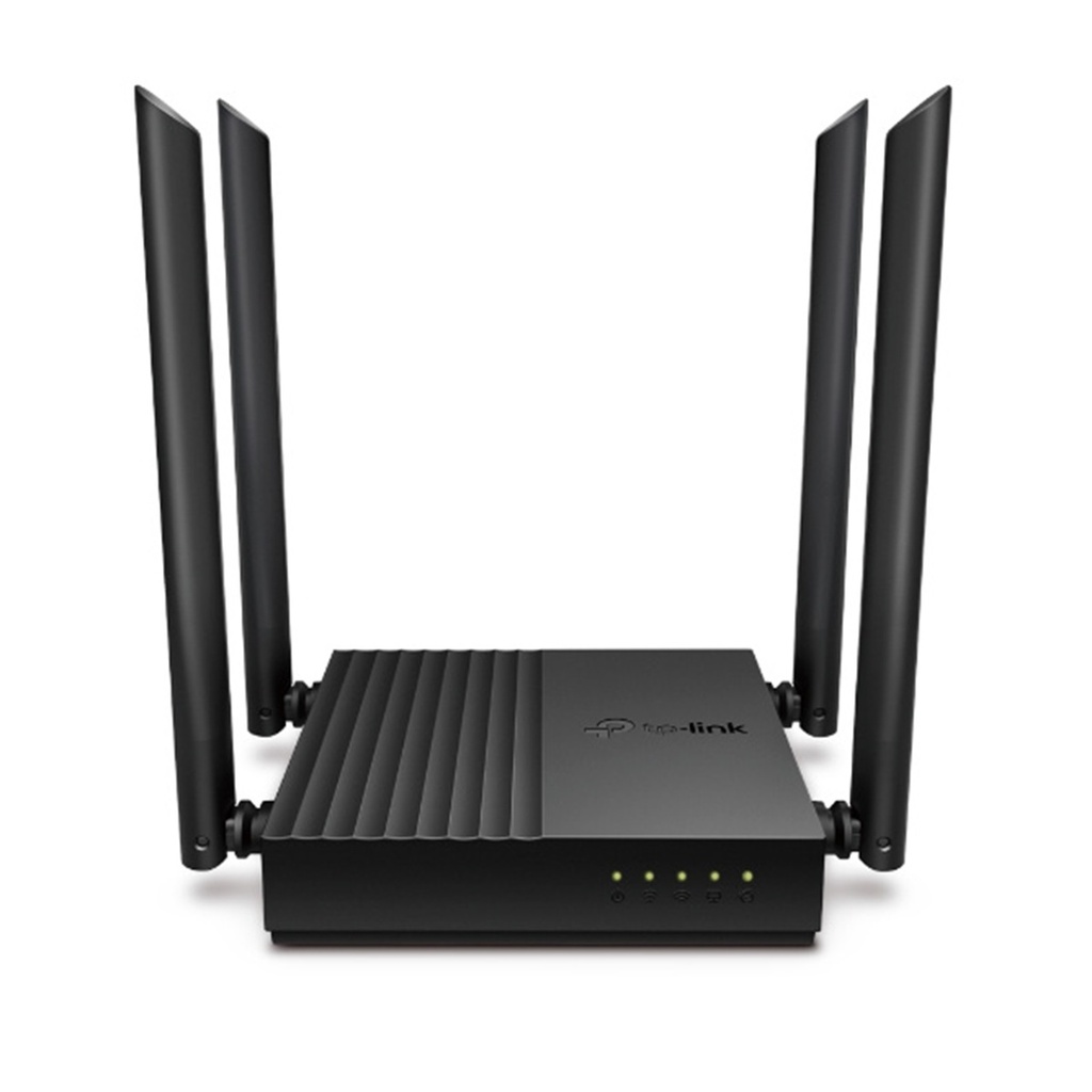 Router TP-Link Gigabit Ethernet De Banda Dual MU-MIMO Firewall ARCHER C64 AC1200 Inalámbrico 1200Mbit/s 5x RJ-45 2.4/5GHz Con 4 Antenas Externas